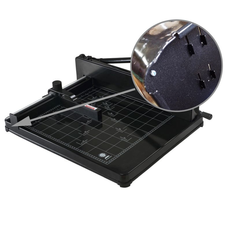 Ghilotina manuala format A3+, 400 coli, ghidaj, sistem metalic fixare hartie, heavy duty, Bright Office, RESIGILAT - imagine 8